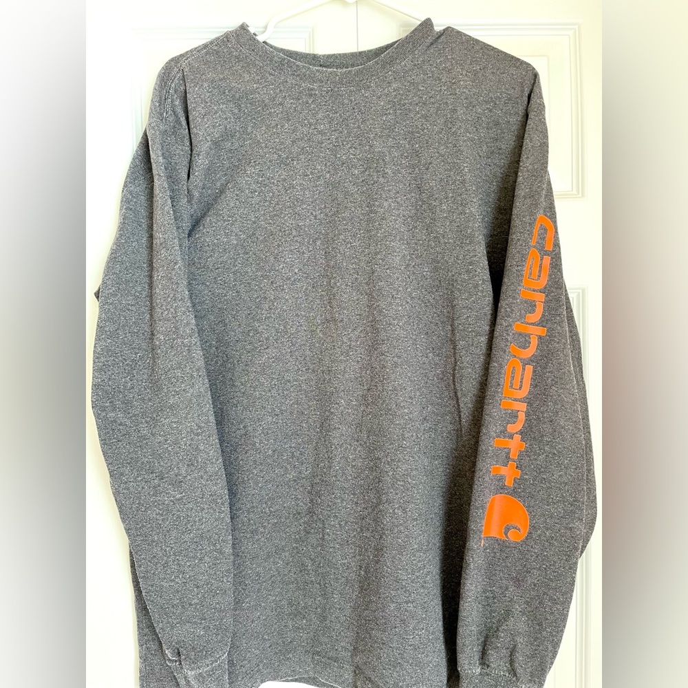 Carhartt Men's Charcoal Long Sleeve Tee